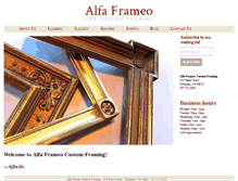 Tablet Screenshot of alfaframeo.com